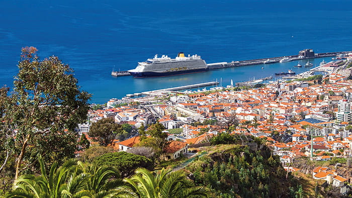 Spirit of Adventure in docked in Funchal, Madeira